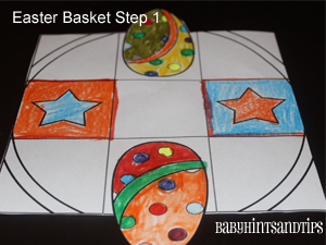Easter Basket Colouring Activity {Craft} For Kids