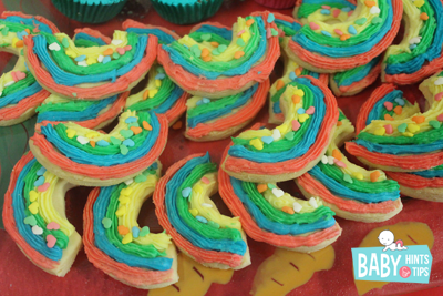 Rainbow birthday party cookie recipe