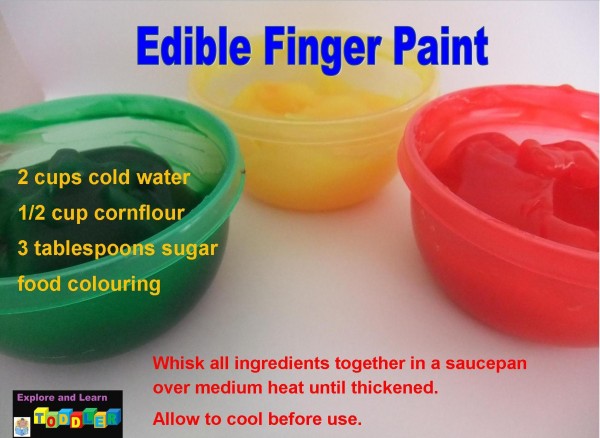 Edible Finger Paint