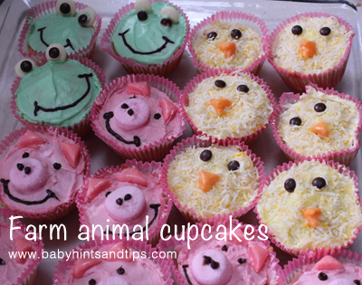 Farm Animal Cupcakes